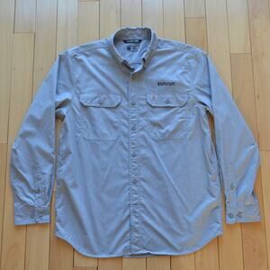 Carhartt Force Button Down Shirt Size Large Gray